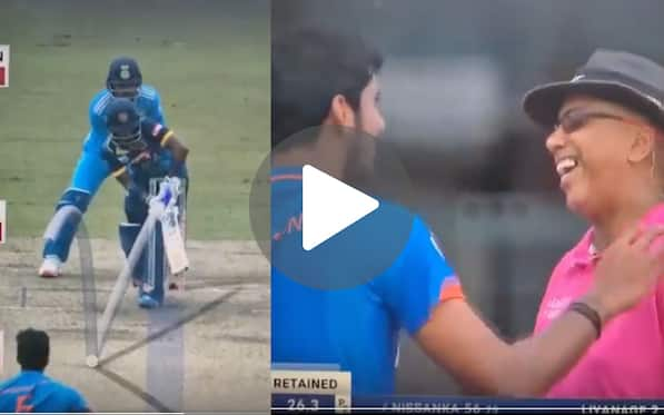 [Watch] Sundar Traps Pathum Nissanka With A Muralitharan-Like Turn; Shares A Laugh With Umpire